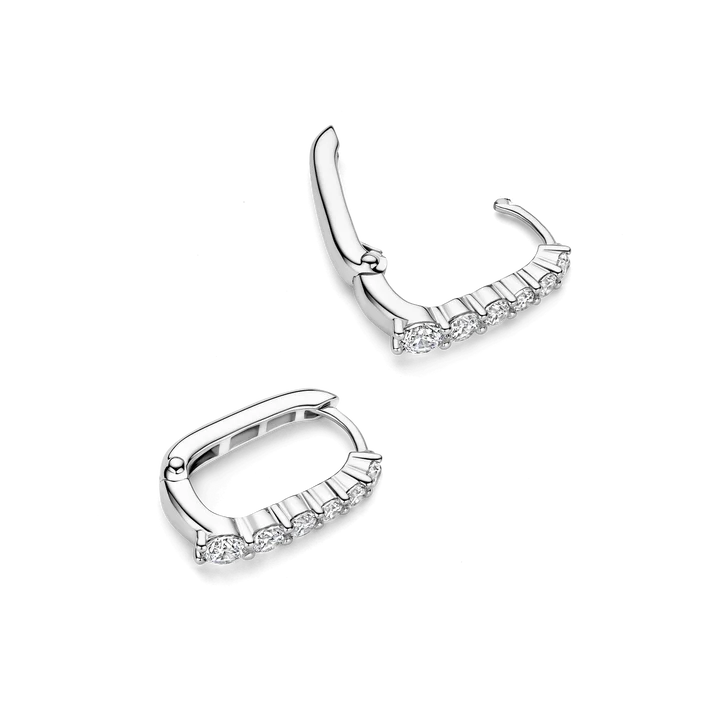 Oval Zirconia Hoops