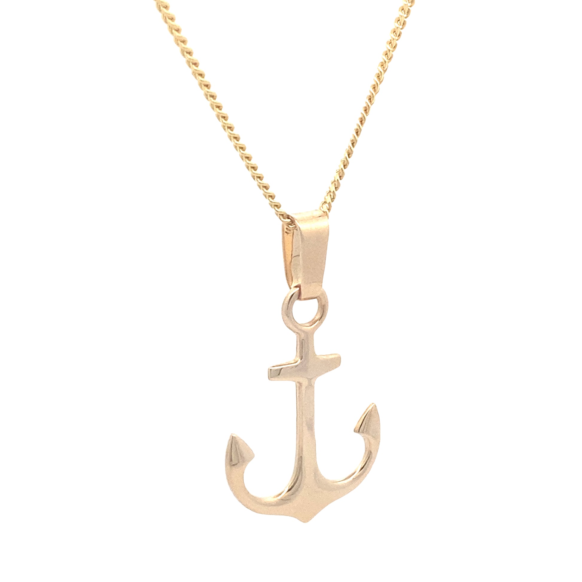 14K Gold Anchor Pendant | Luby Gold Collection | Luby 