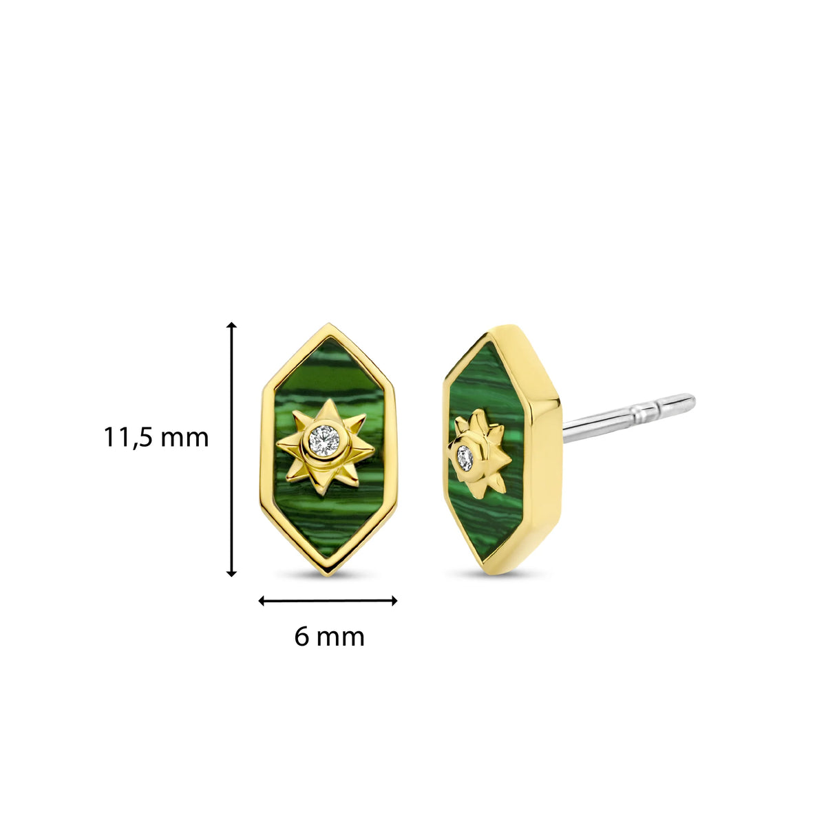 Malachite Green Earring | Ti Sento Milano | Luby 