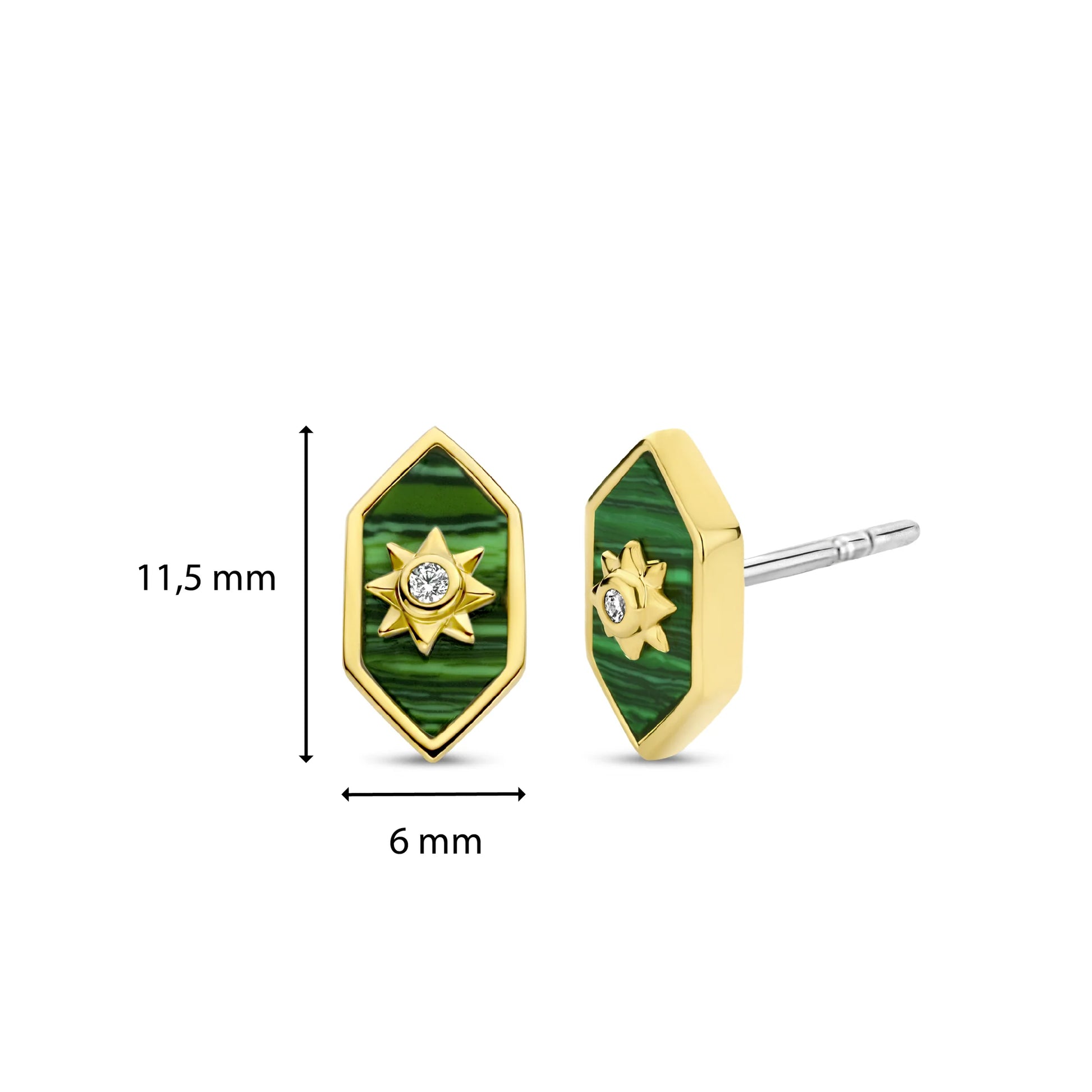 Malachite Green Earring | Ti Sento Milano | Luby 