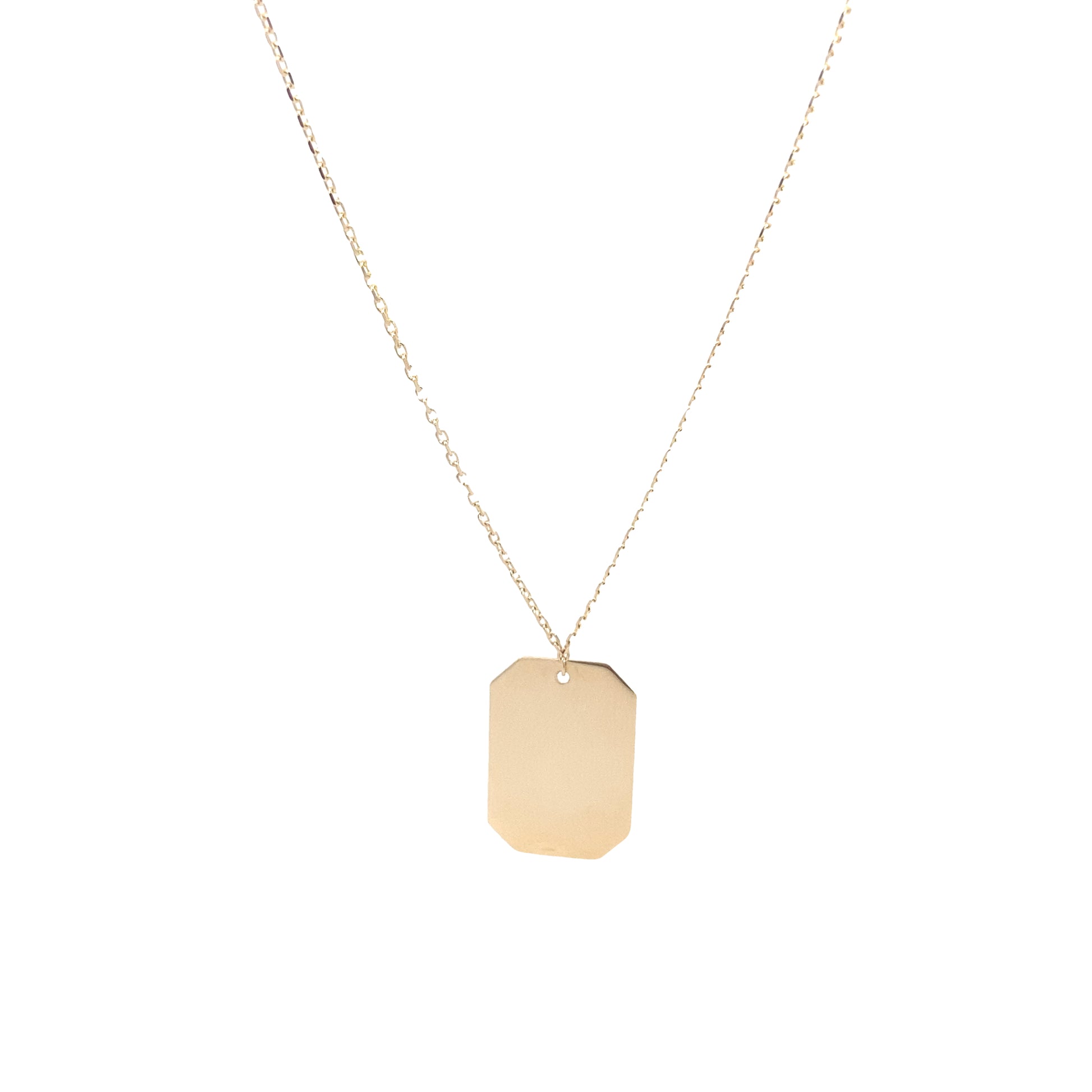 14K Gold ID Pendant Necklace | Luby Gold Collection | Luby 