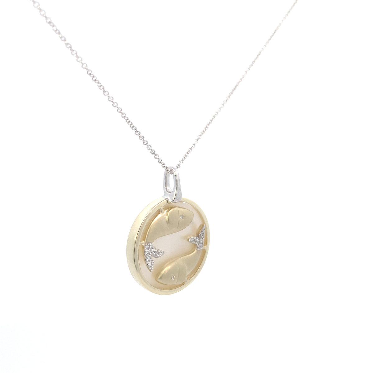 Zeghani 14K Diamond Zodiac Sings Constellation Pendant | Zeghani | Luby 