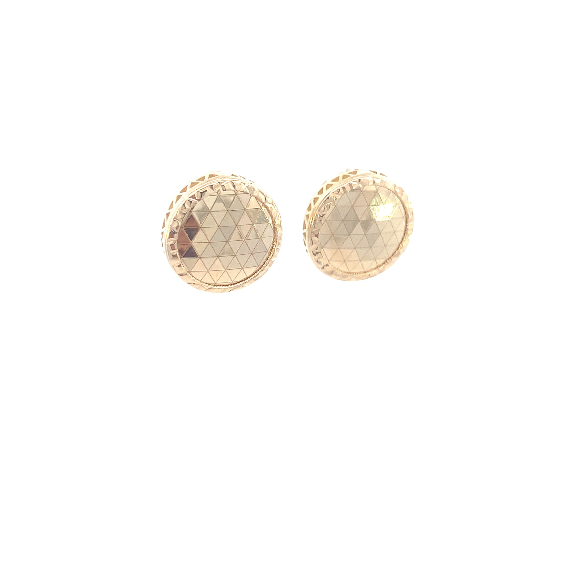 14K Gold Button Earrings | Luby Gold Collection | Luby 