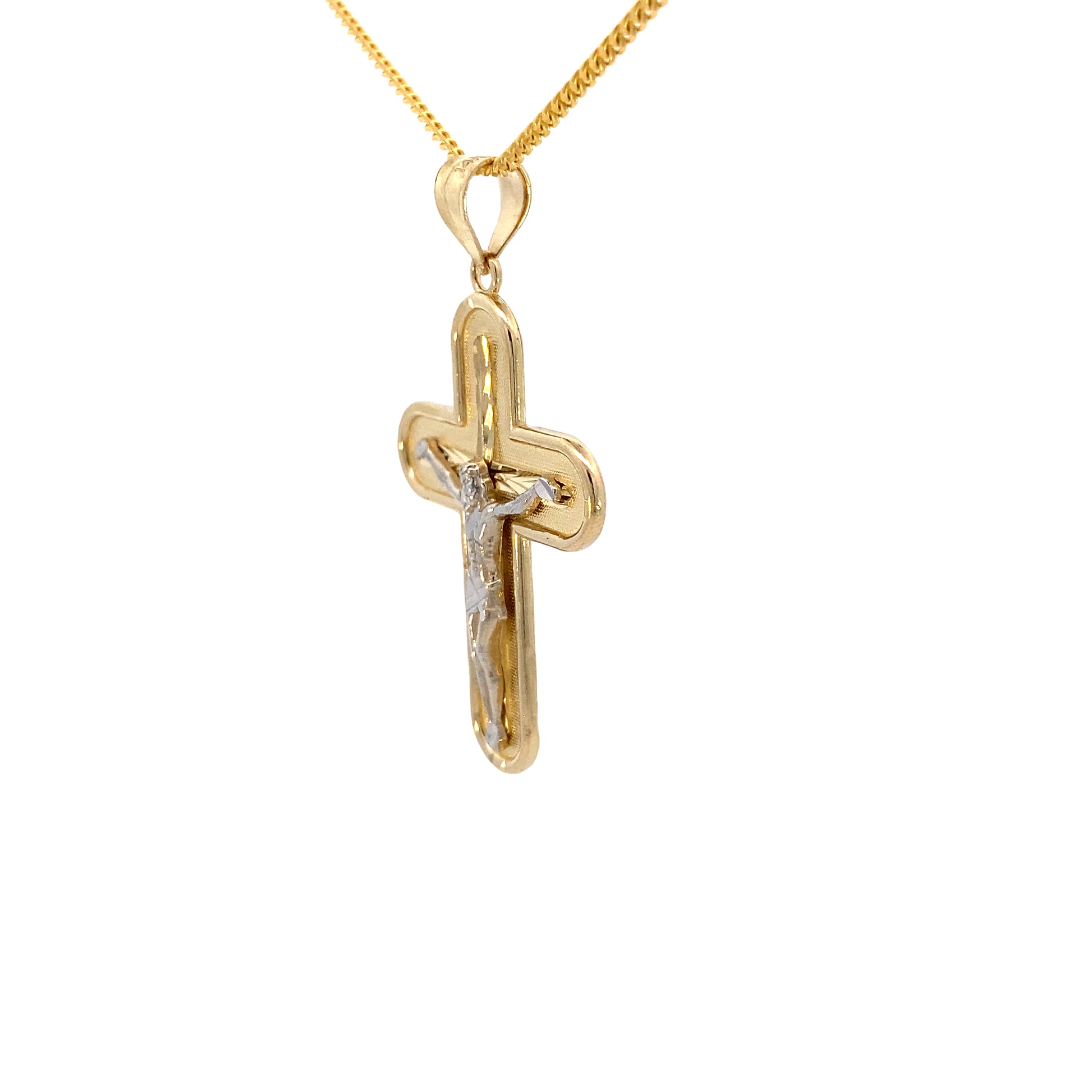 14K Gold 2/T Cross Image Pendant | Luby Gold Collection | Luby 