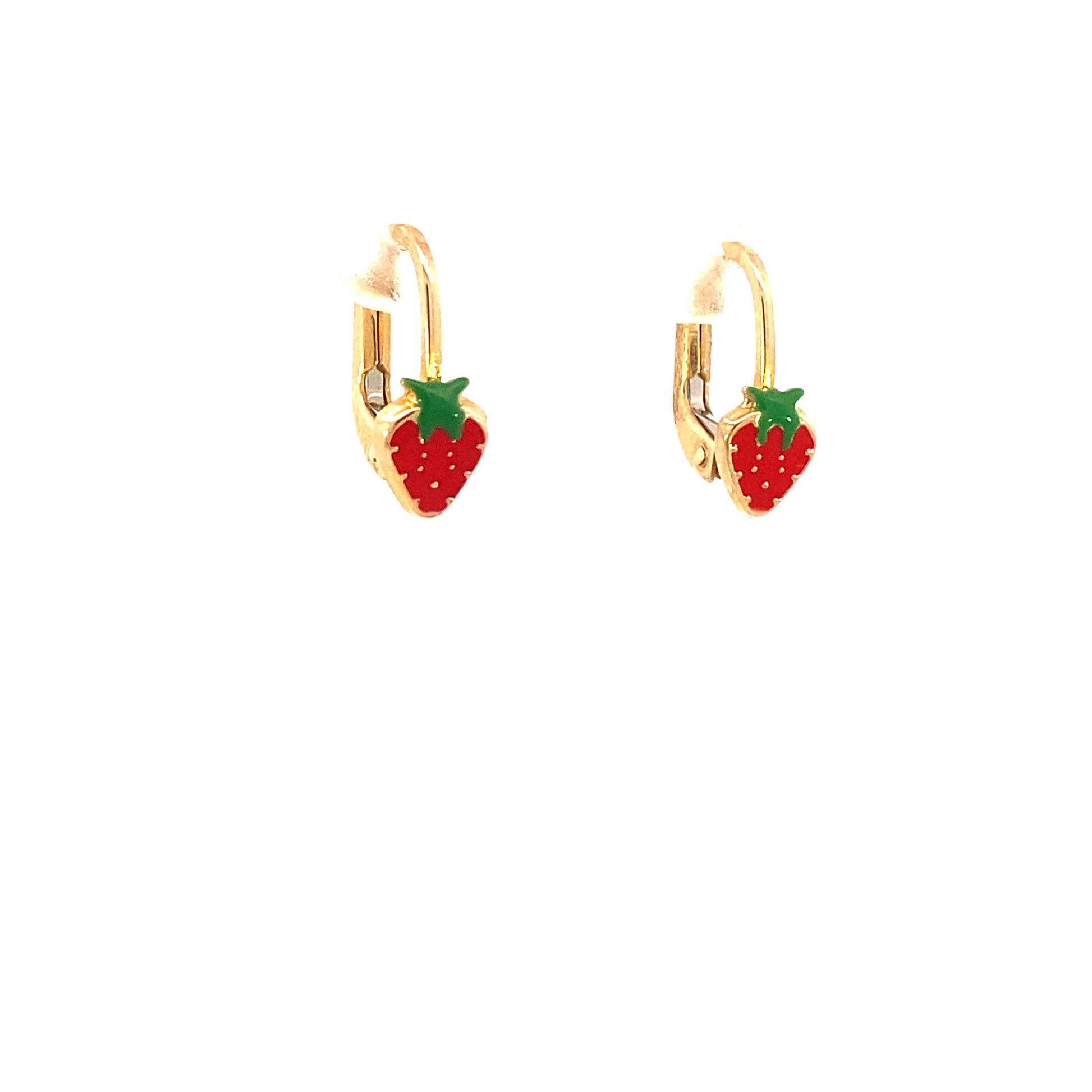 14k Gold Strawberry Earrings | Luby Gold Collection | Luby 