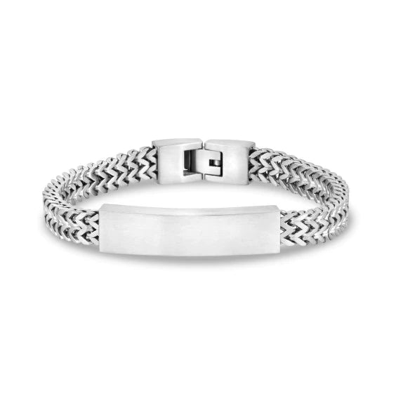 Brazalete de eslabones Franco negros de 4 mm