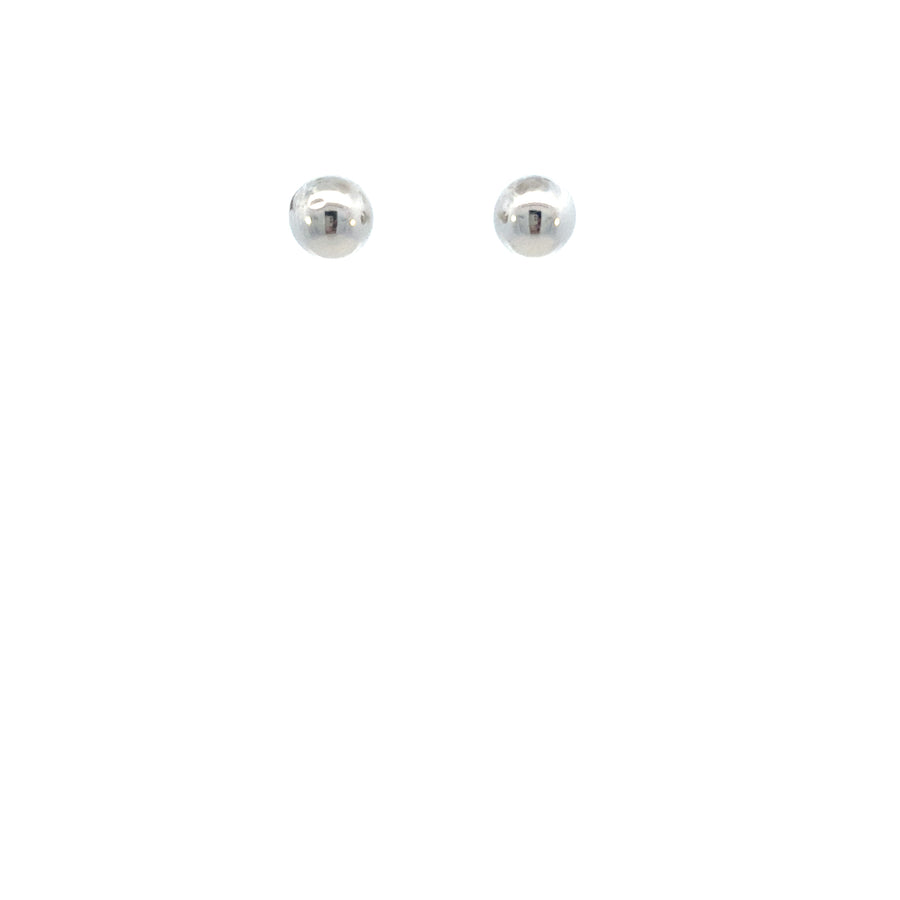 14K Gold Polished 7mm Post Earring