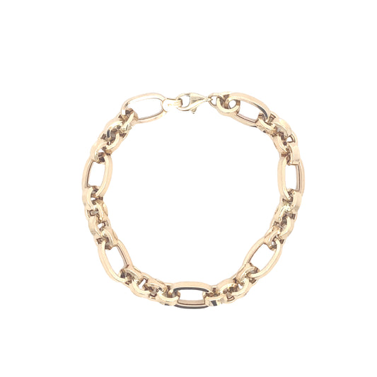 14K Gold Double Link Bracelet | Luby Gold Collection | Luby 