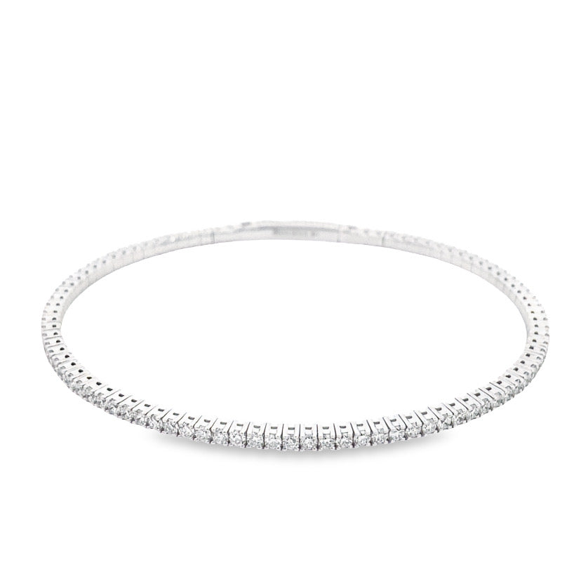 Smiling Rocks Lab Grown Diamond 85 Stone Bangle (2.15ct) | Smiling Rocks | Luby 