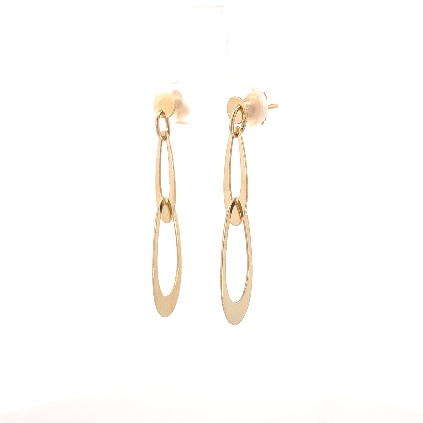 14K Gold Fancy Earrings - Push Back | Luby Gold Collection | Luby 