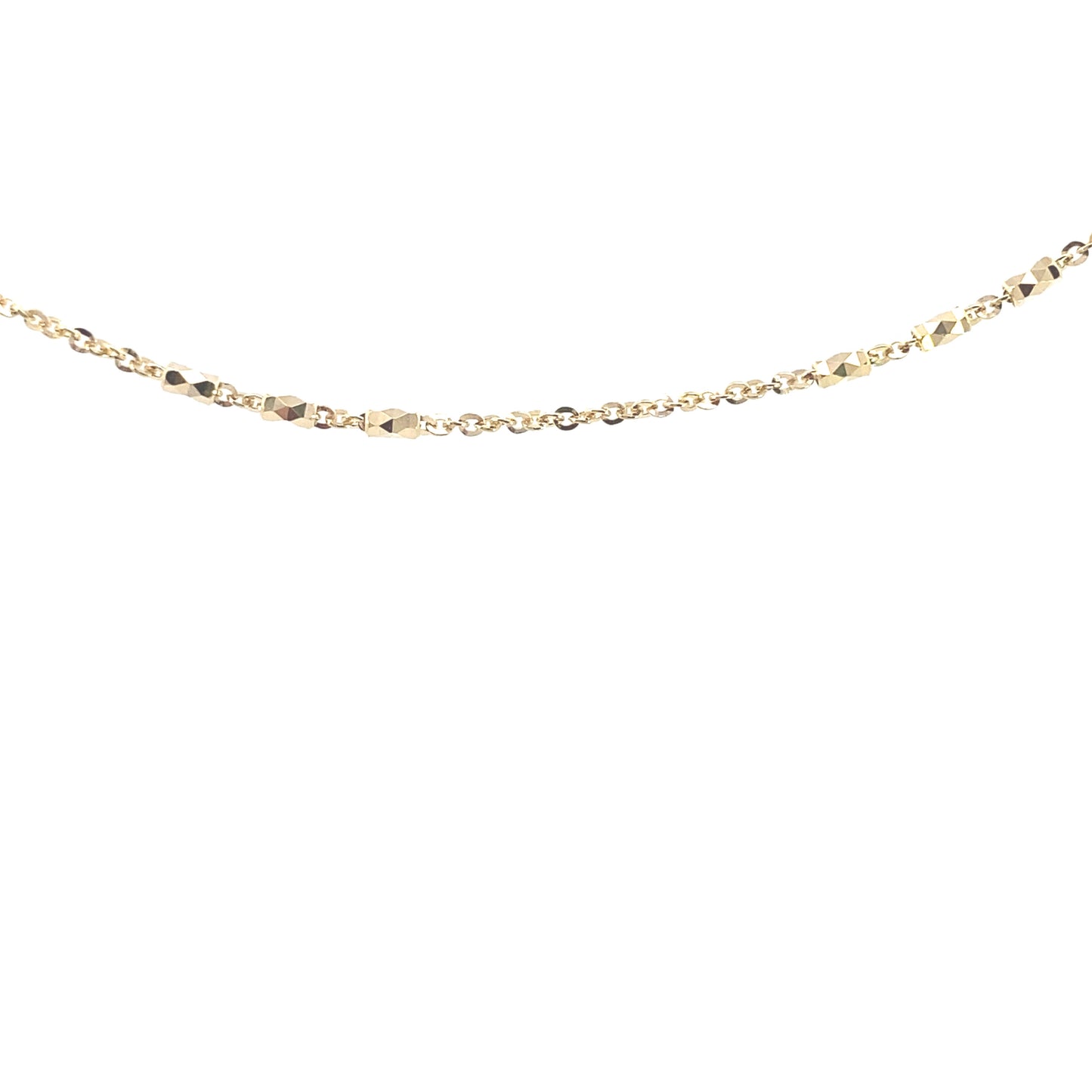 14K Gold Fancy Cut Diamond Chain | Luby Gold Collection | Luby 