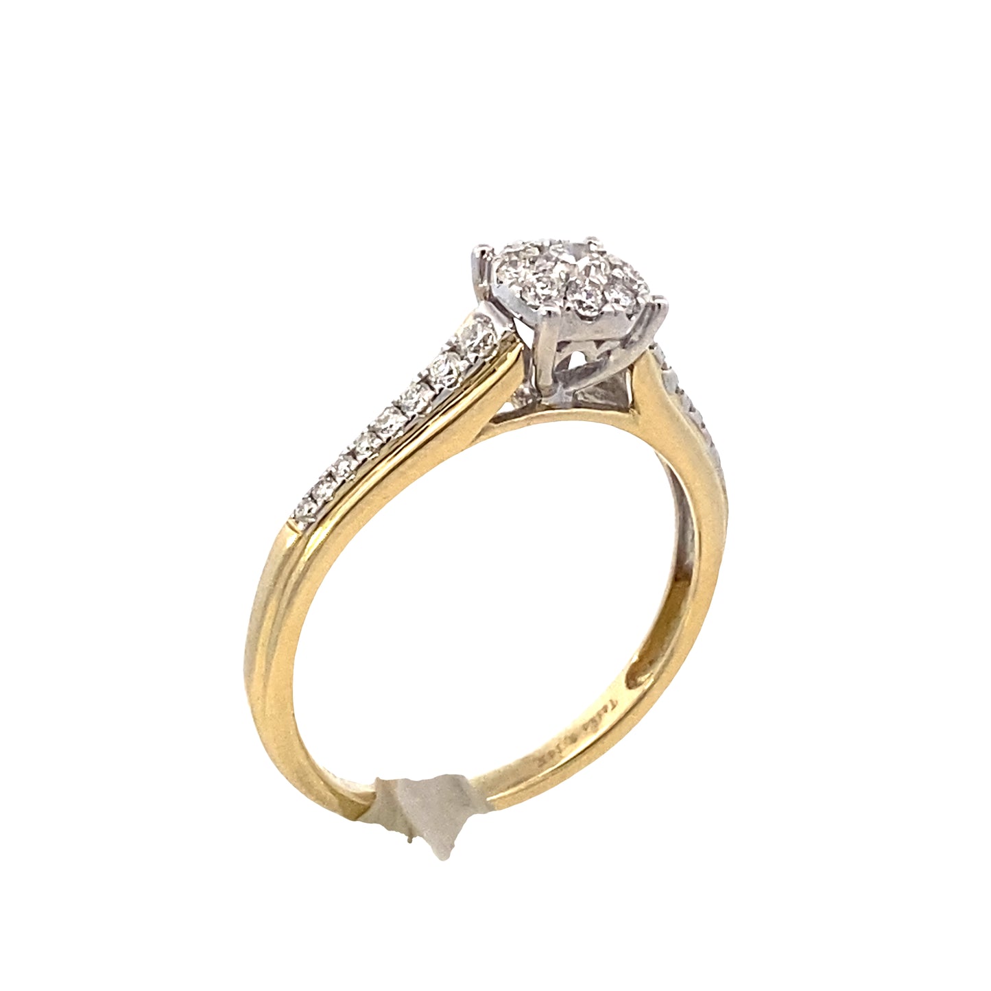 14K Gold Diamond Bridal Ring 0.37ct | Luby Diamond Collection | Luby 