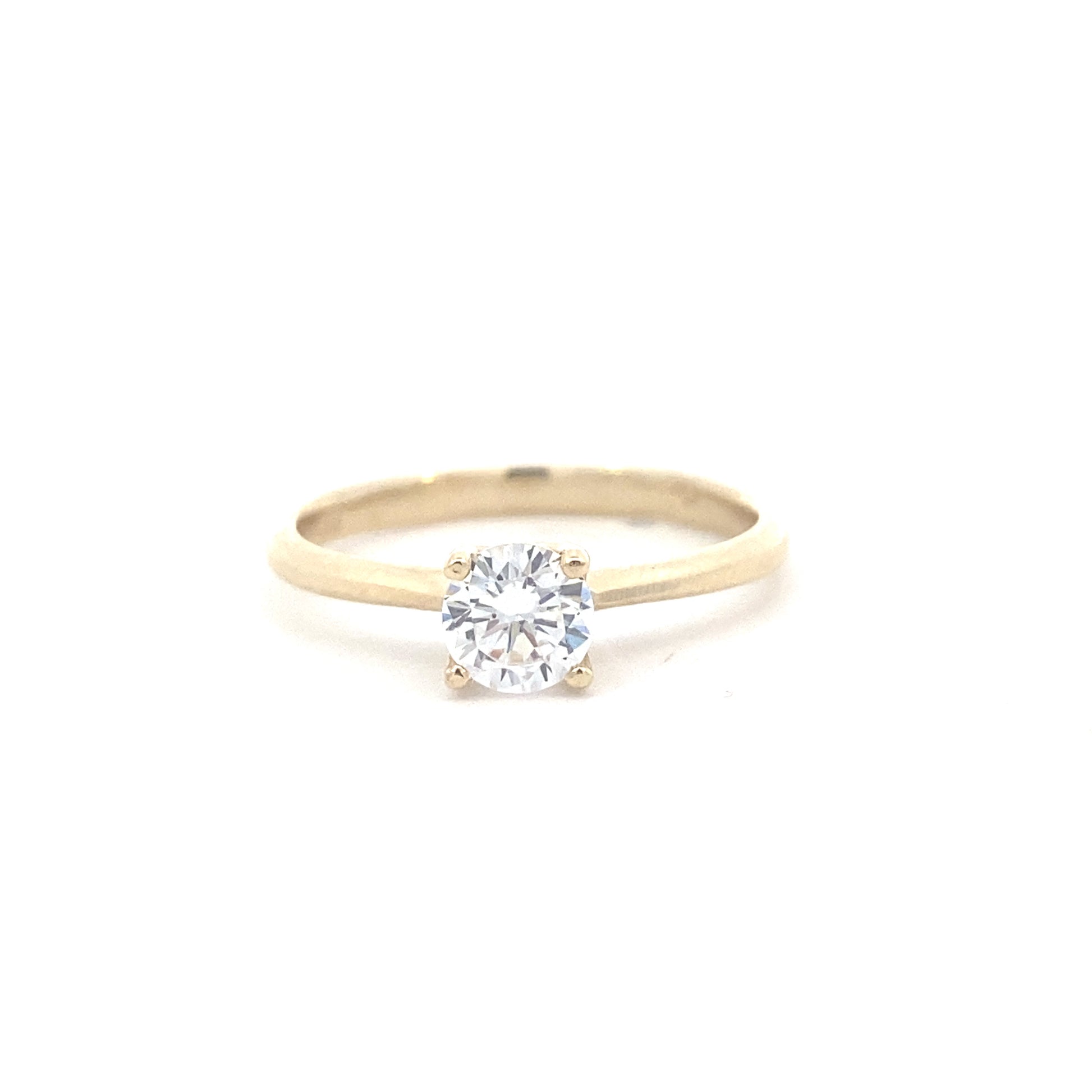 14K Yellow Gold Majestic Solitaire Ring | Luby Gold Collection | Luby 