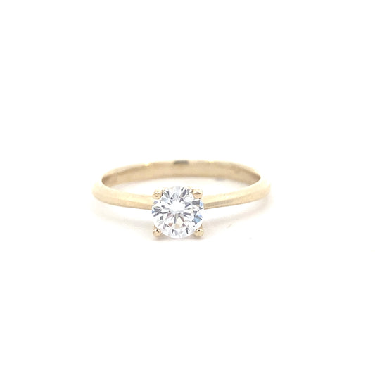 14K Yellow Gold Majestic Solitaire Ring | Luby Gold Collection | Luby 