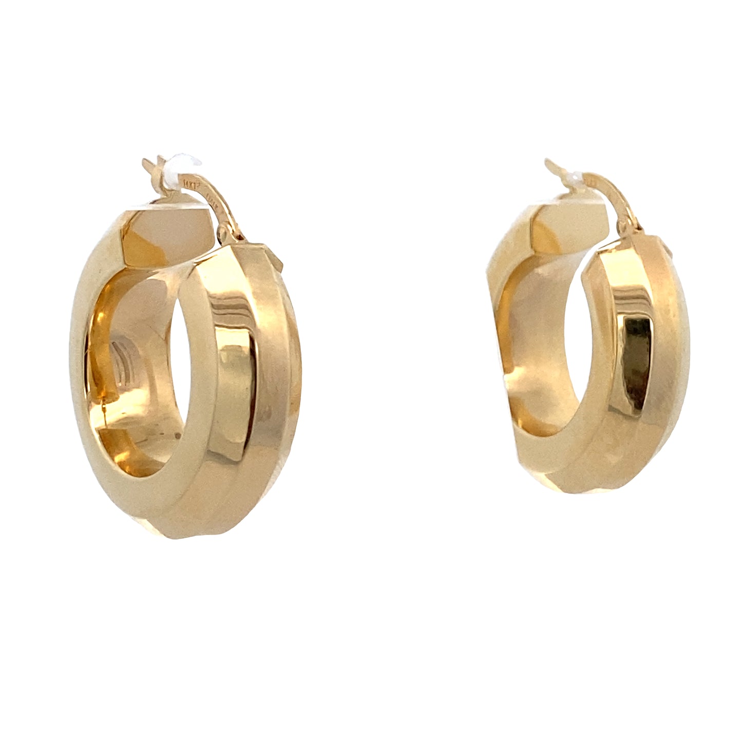 14K Gold Five Side Hoops Earrings | Luby Gold Collection | Luby 