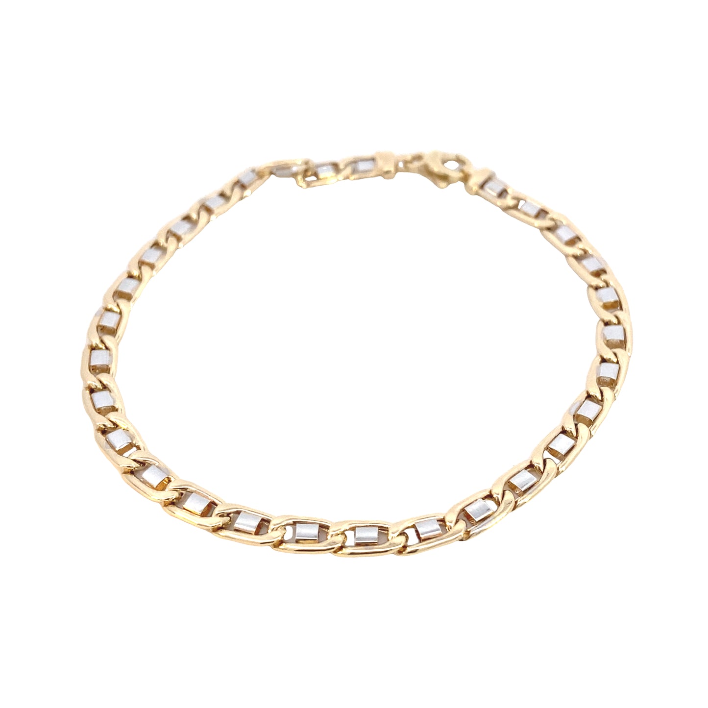 14K Gold 2-T Mariner Mesh Bracelet | Luby Gold Collection | Luby 