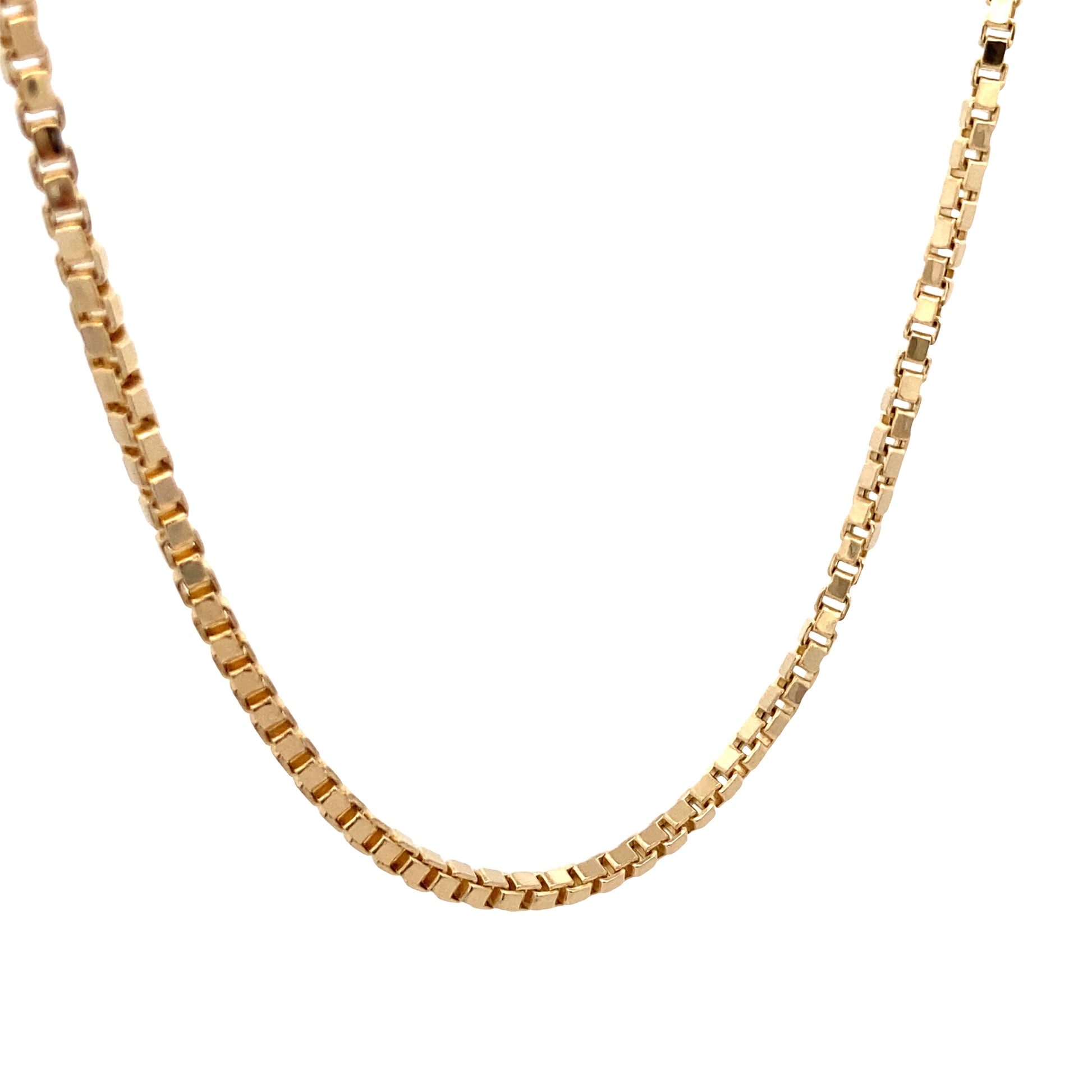 14K Gold Box Chain | Luby Gold Collection | Luby 