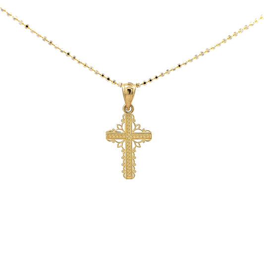 14K Gold Vintage Cross Pendant | Luby Gold Collection | Luby 