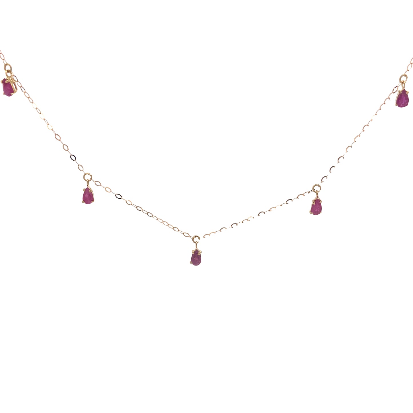 18K Gold RUBY Necklace | Rajola Italy | Luby 
