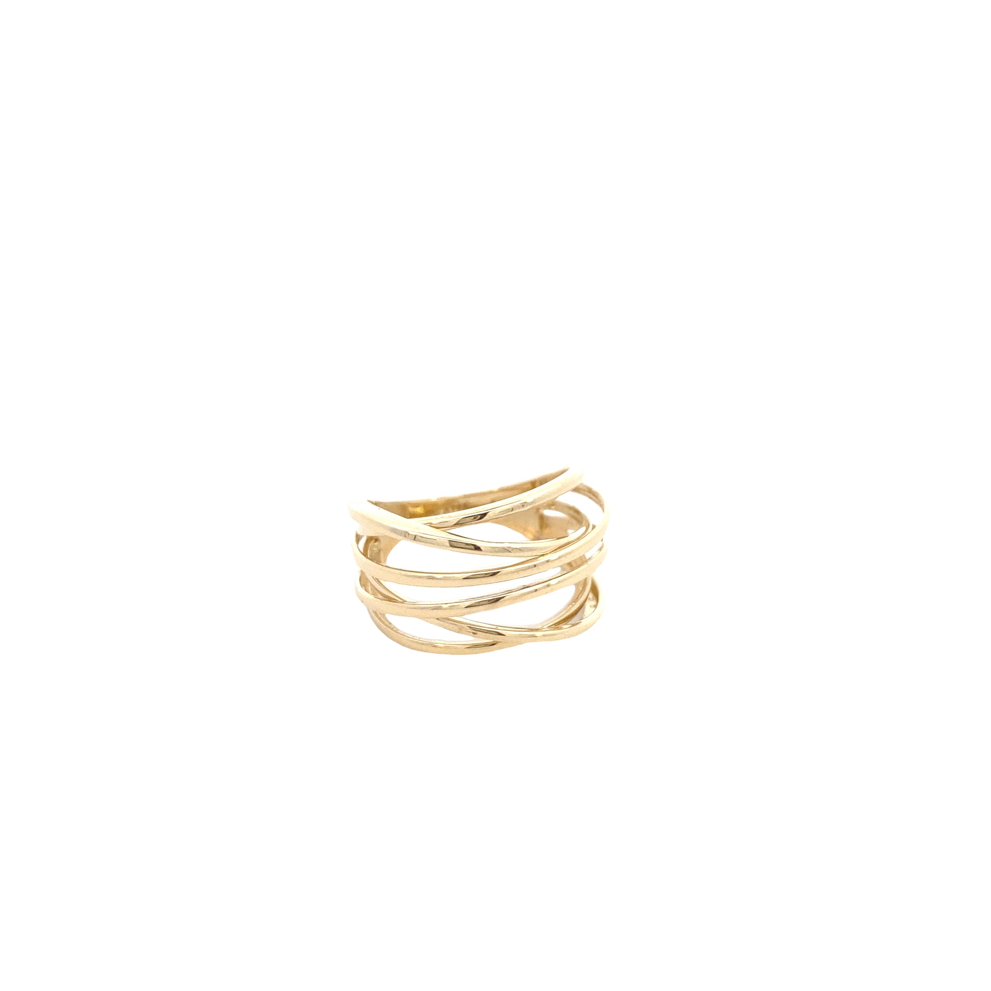 14K Gold Multi Lines Ring | Luby Gold Collection | Luby 