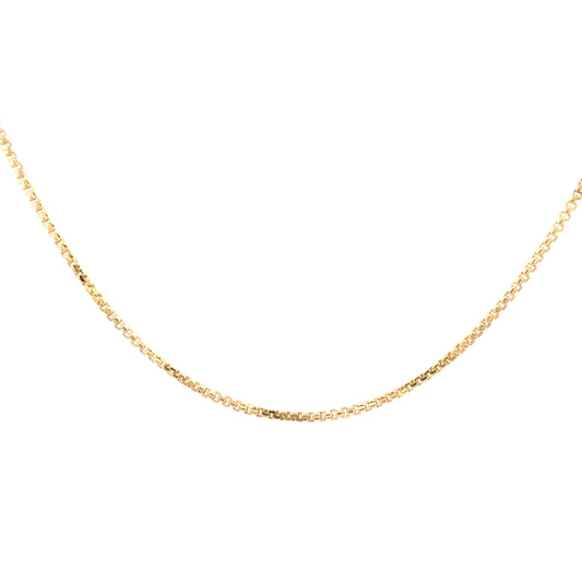 14K Gold Box Chain | Luby Gold Collection | Luby 