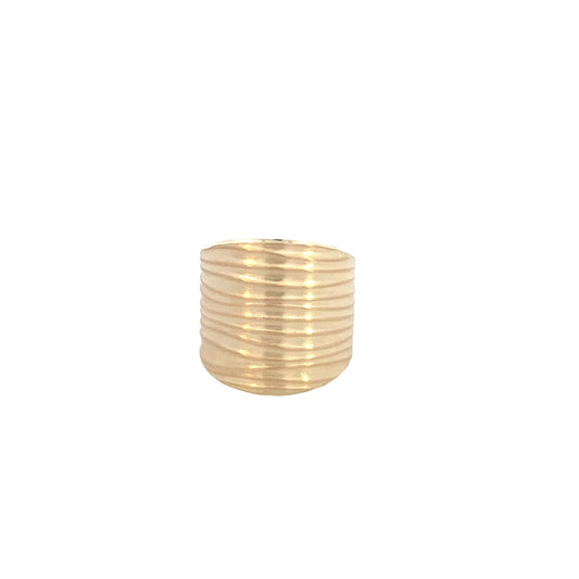 14K Gold Matte Line Ring | Luby Gold Collection | Luby 