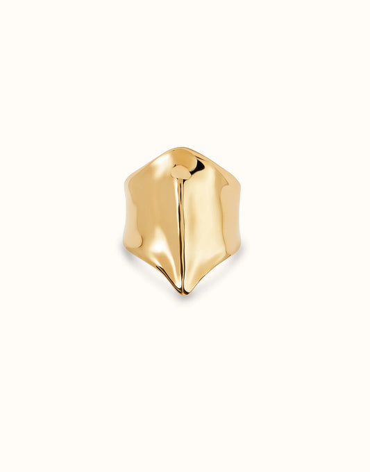 Anillo bañado en oro 18K figura MANTARRAYA