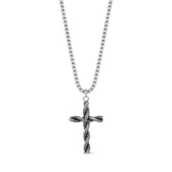 TWISTED ROPE CROSS PENDANT | ARZ Steel | Luby 