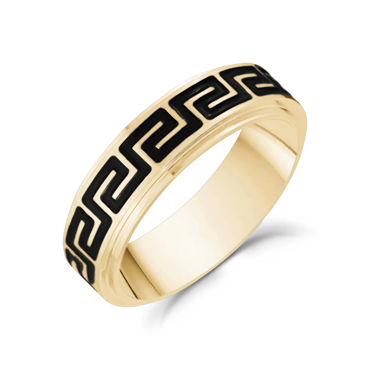 GREEK KEY RING (6MM) | ARZ Steel | Luby 