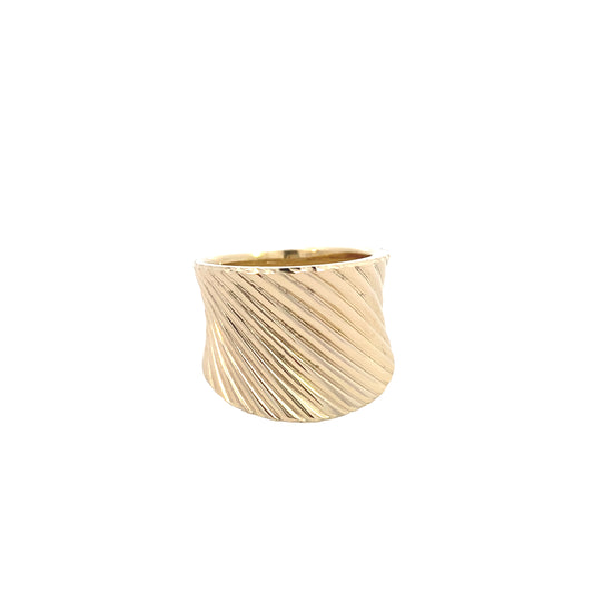 14k Gold Shine Lines Ring | Luby Gold Collection | Luby 