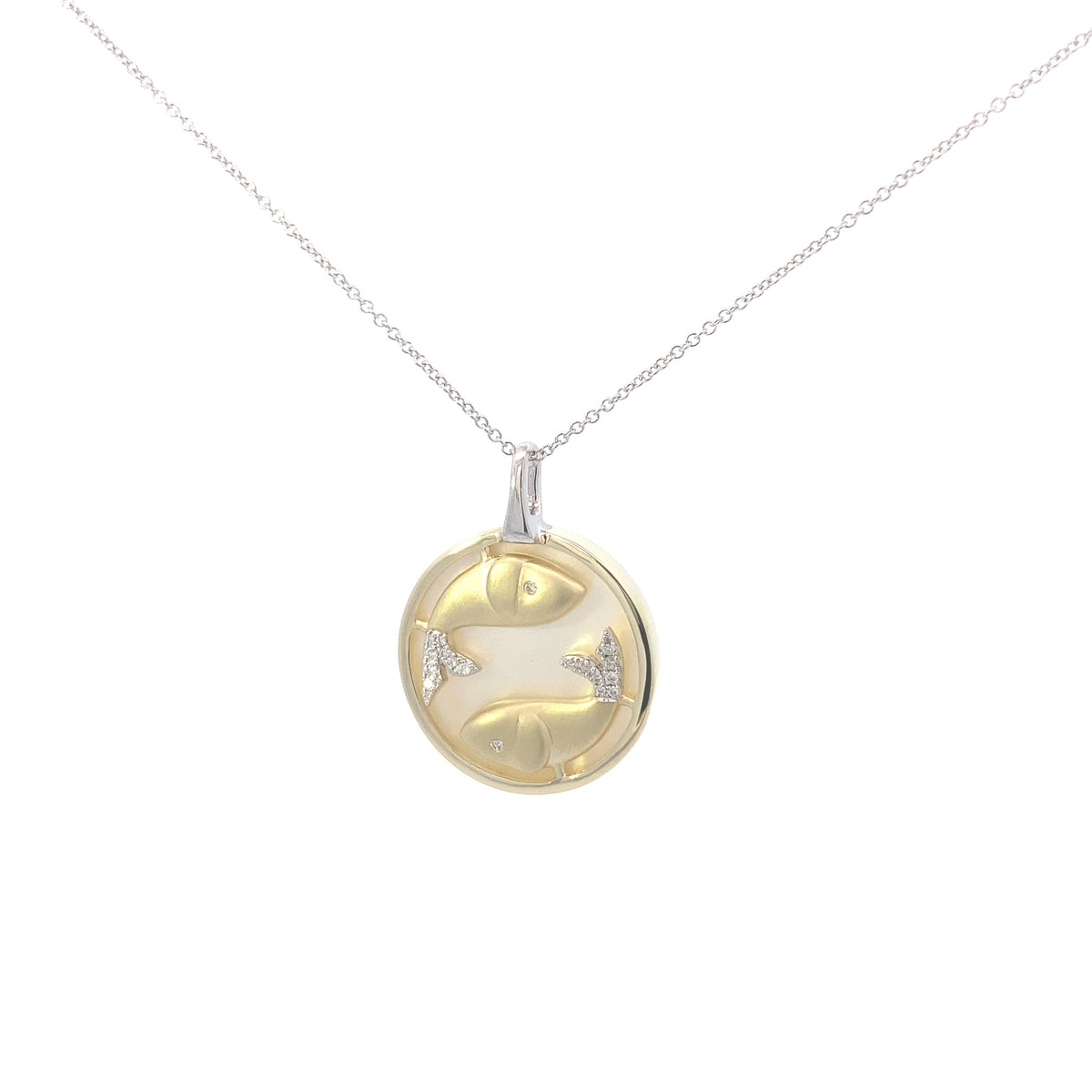 Zeghani 14K Diamond Zodiac Sings Constellation Pendant | Zeghani | Luby 