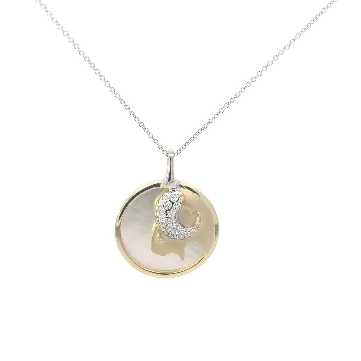Zeghani 14K Diamond Zodiac Sings Constellation Pendant | Zeghani | Luby 