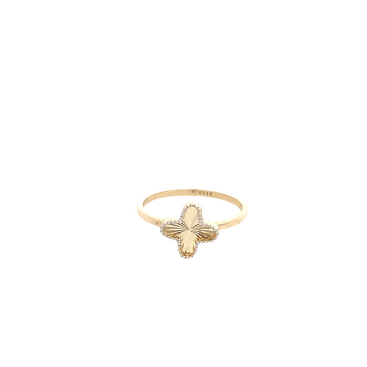 14K Gold Flower Ring | Luby Gold Collection | Luby 