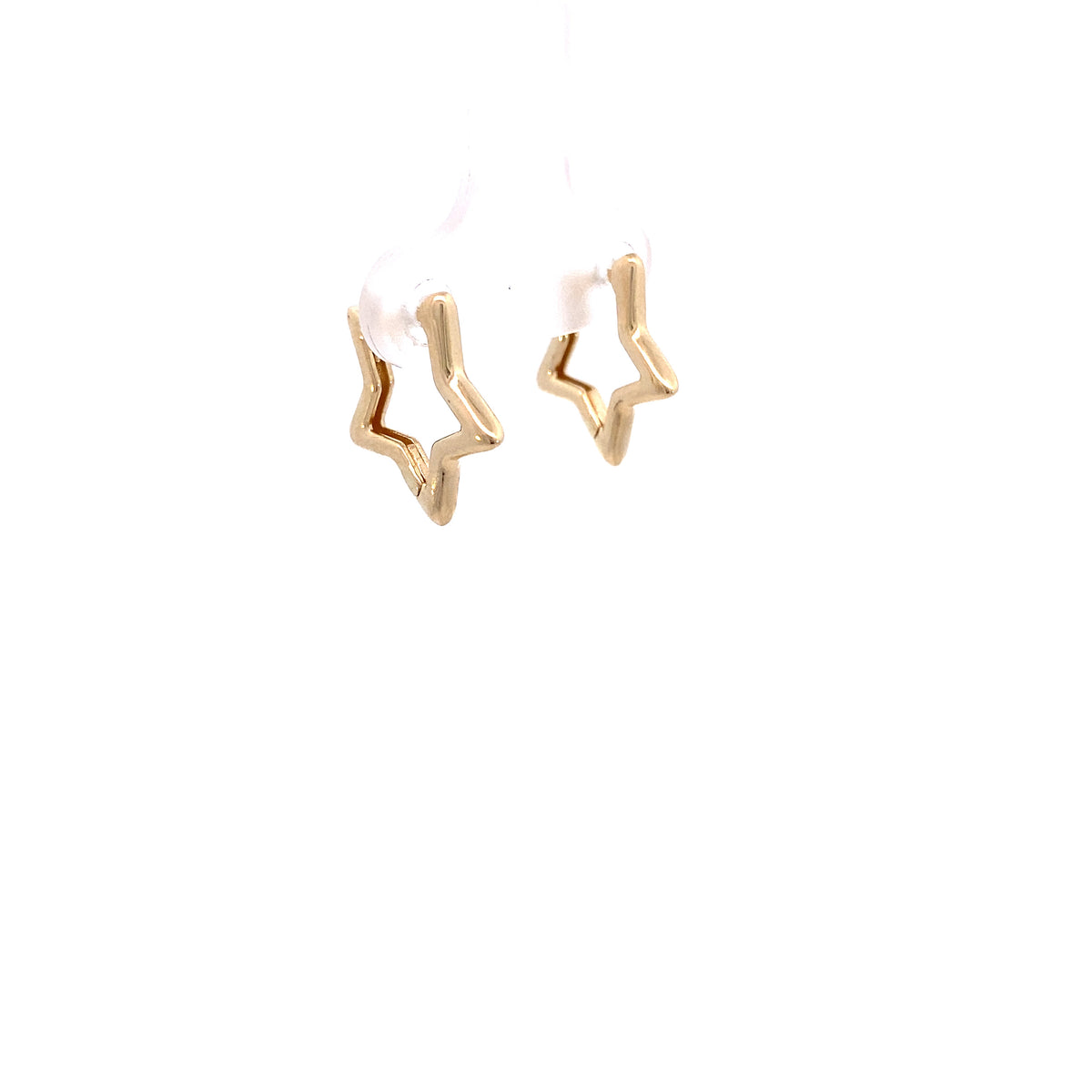 14K Gold Star Hoops | Luby Gold Collection | Luby 