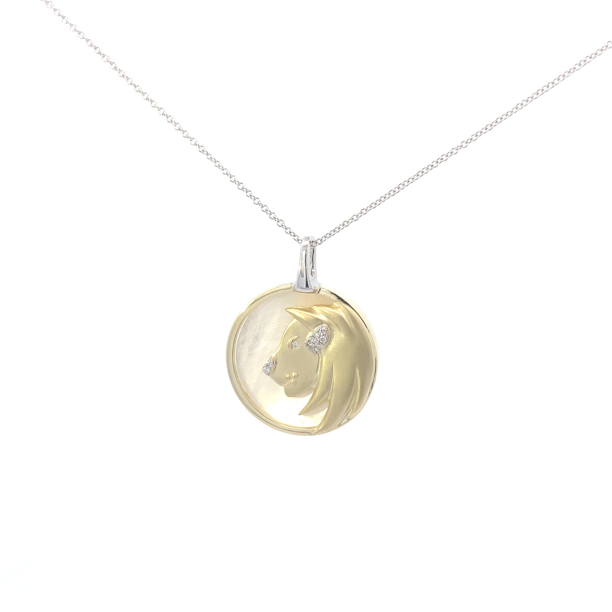 Zeghani 14K Diamond Zodiac Sings Constellation Pendant | Zeghani | Luby 