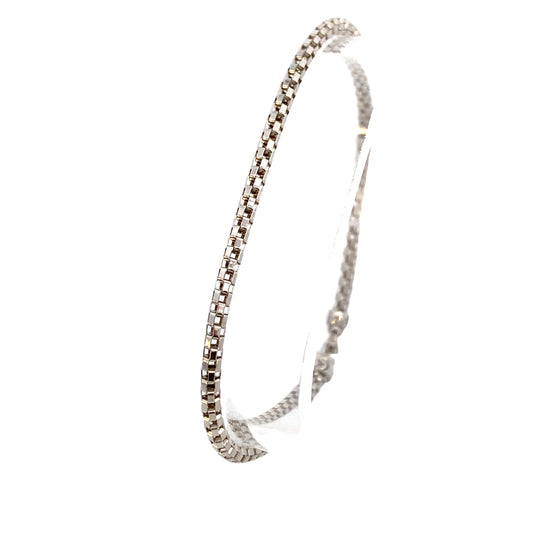 14K White Gold Mesh Bracelet | Luby Gold Collection | Luby 