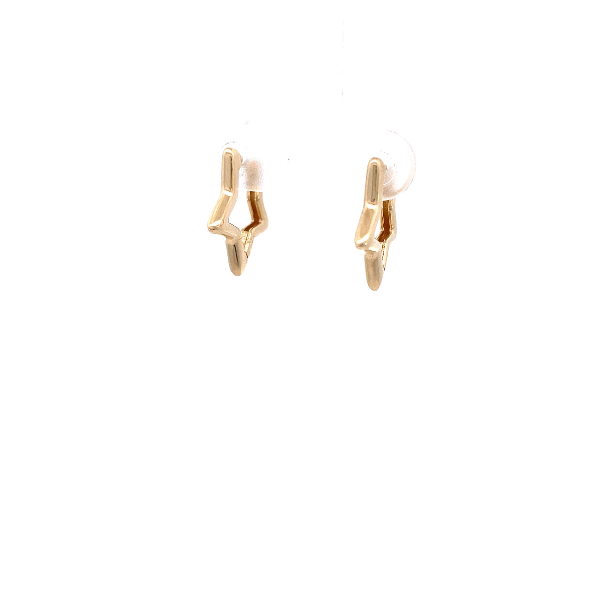 14K Gold Star Hoops | Luby Gold Collection | Luby 