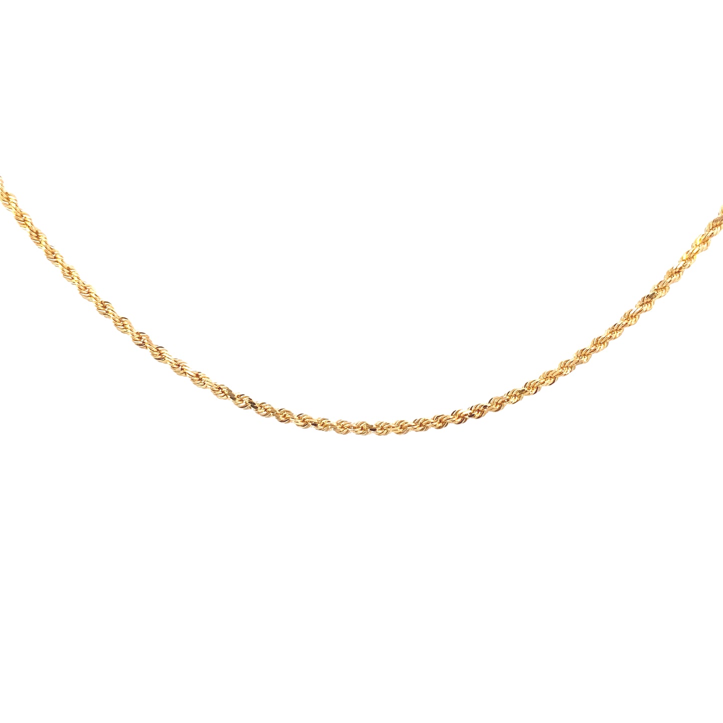 14K ROPE CHAIN SEMI SOLID | Luby Gold Collection | Luby 