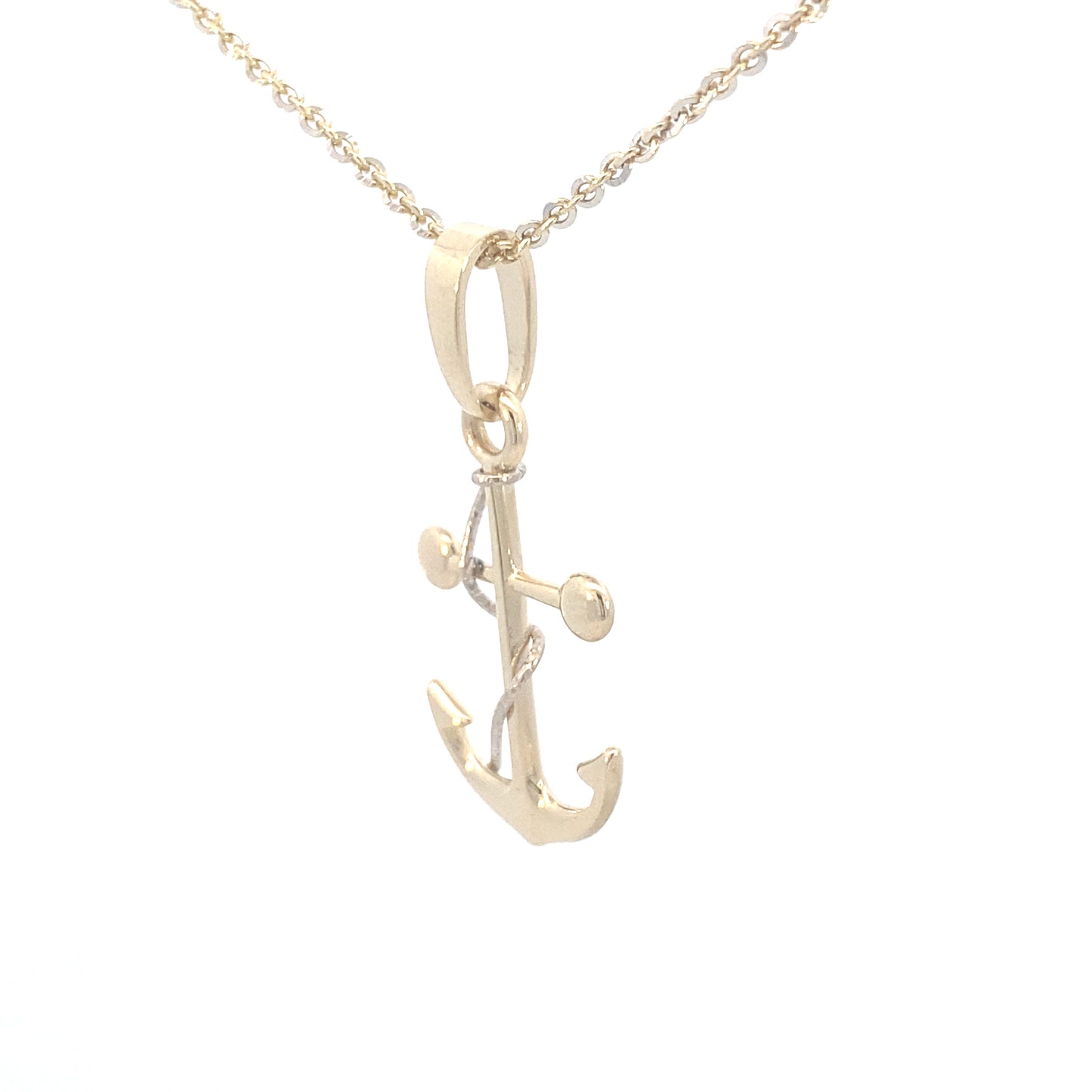 14K 2/t Gold Anchor Pendant | Luby Gold Collection | Luby 