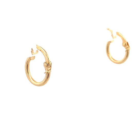 14K Gold Mini Hoops Earrings | Luby Gold Collection | Luby 