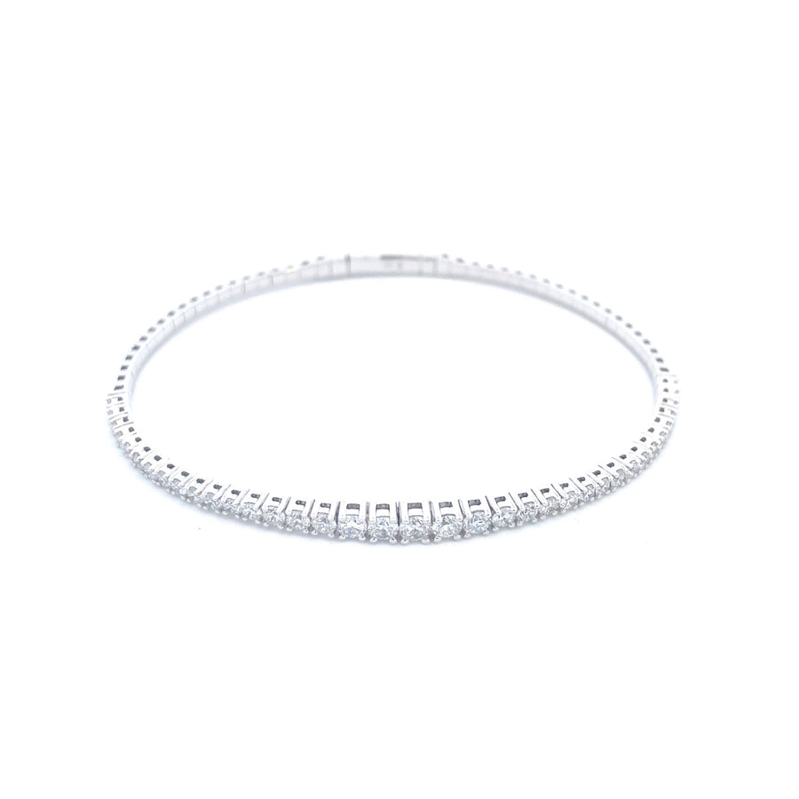 Smiling Rocks Lab Grown Diamond 37 Stone Bangle (1.66ct)