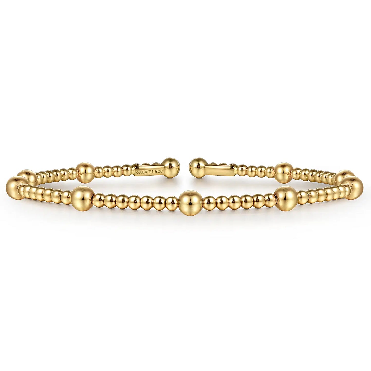 14K Yellow Gold Bujukan Split Bangle | Gabriel & Co. | Luby 