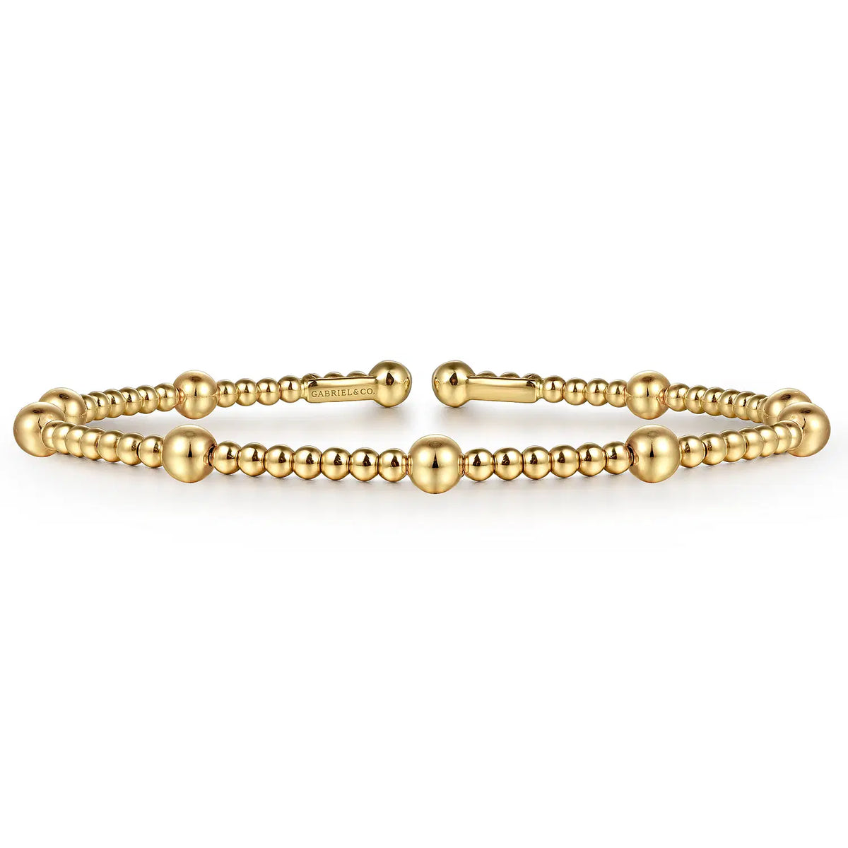 14K Yellow Gold Bujukan Split Bangle | Gabriel & Co. | Luby 