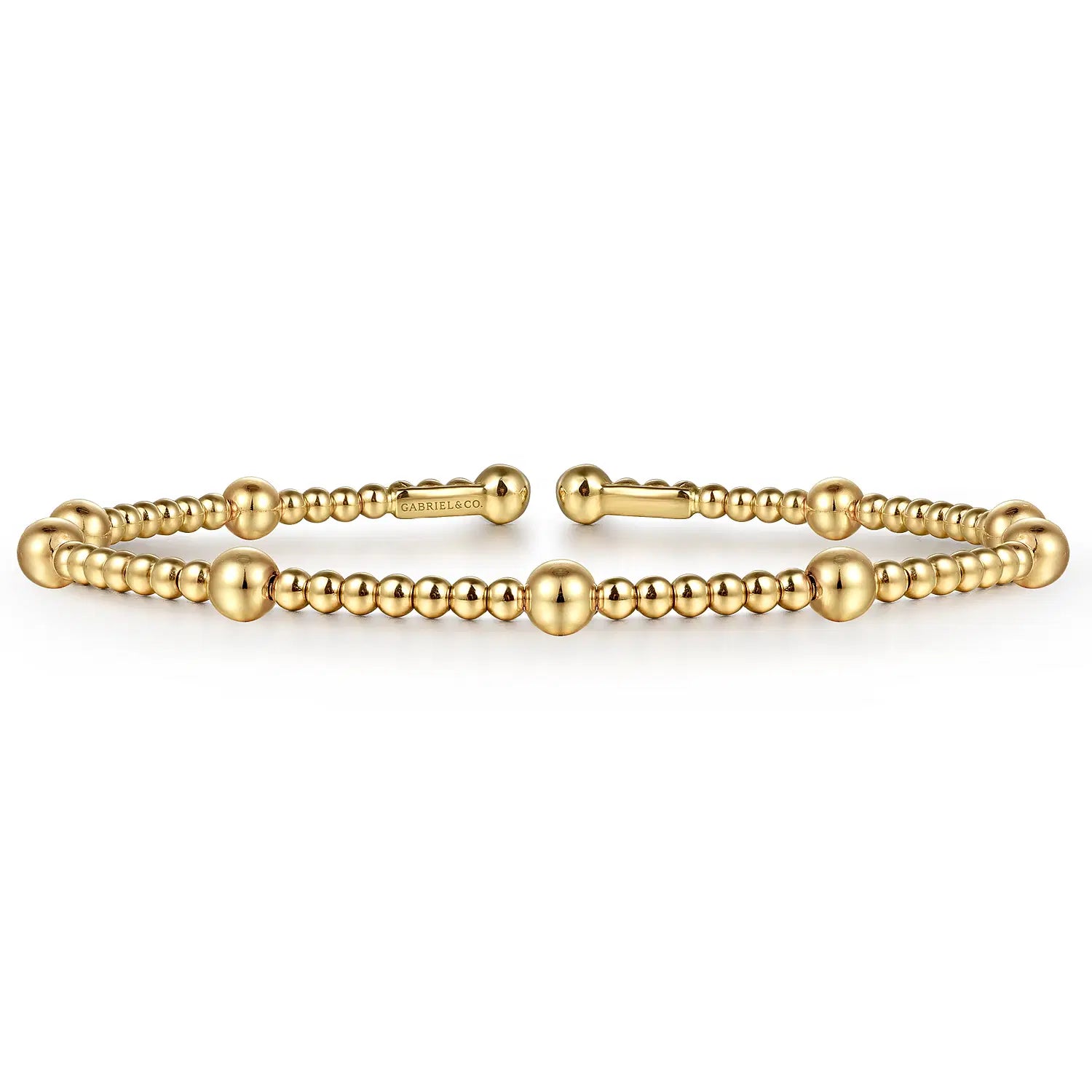 14K Yellow Gold Bujukan Split Bangle | Gabriel & Co. | Luby 