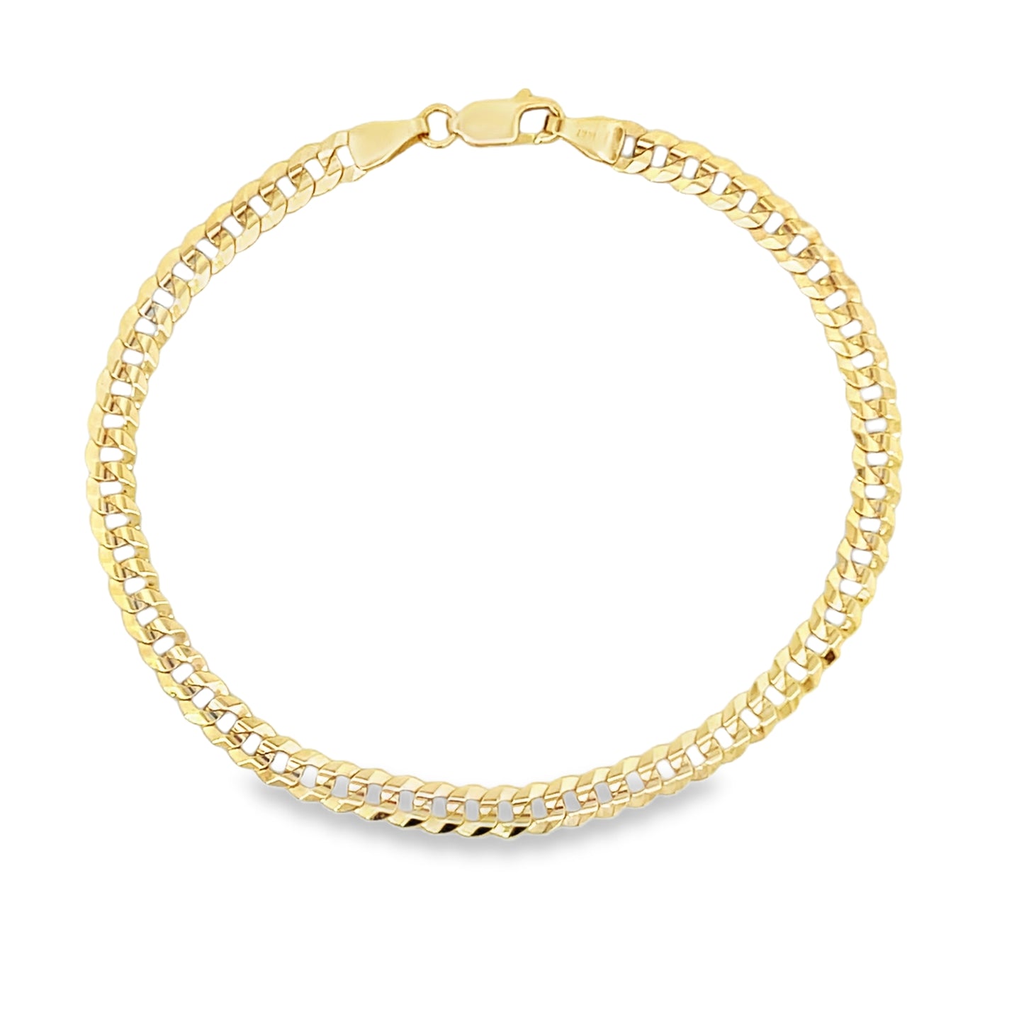 14k Gold Solid Cuban Bracelet