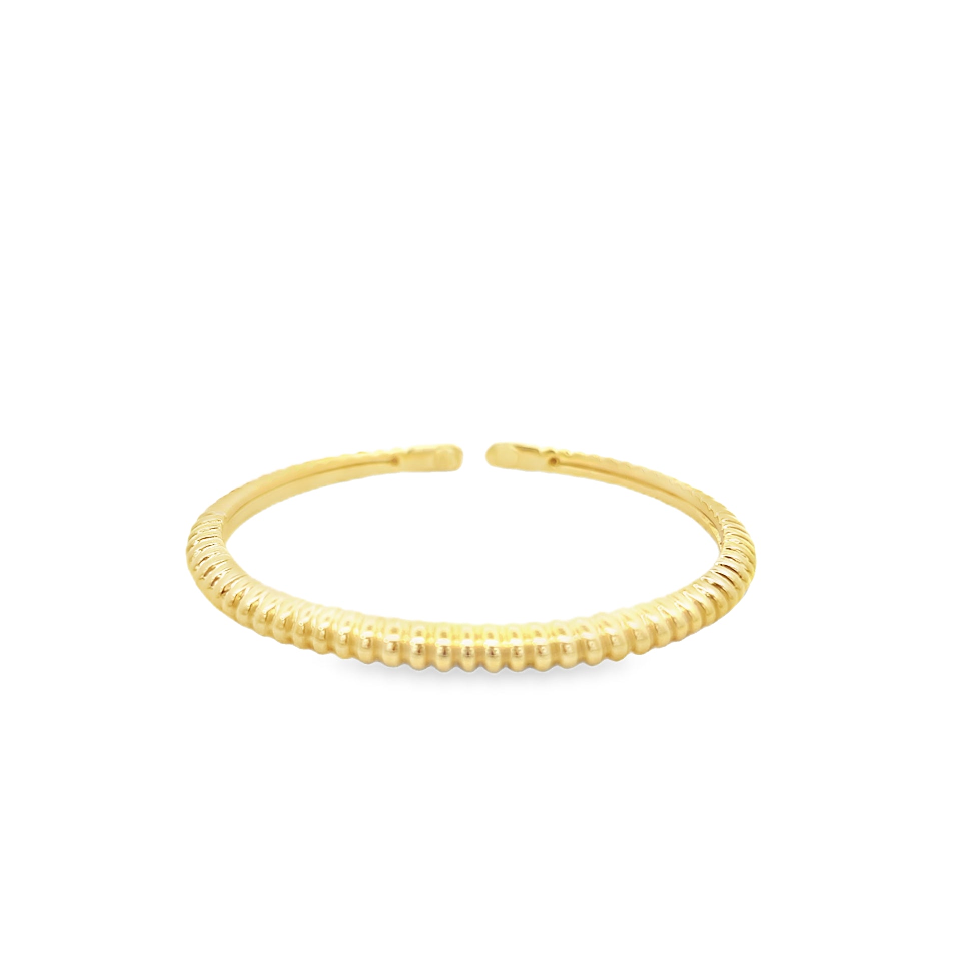 14K Gold Ribbed Cuff | Luby Gold Collection | Luby 