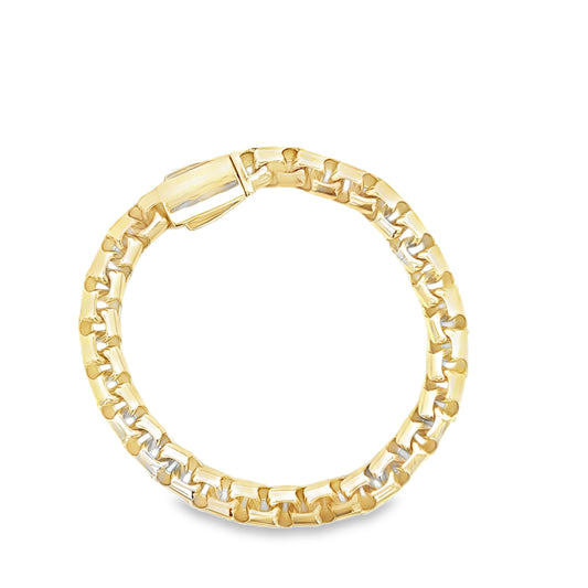 14K Gold Bold Square Bracelet | Luby Gold Collection | Luby 