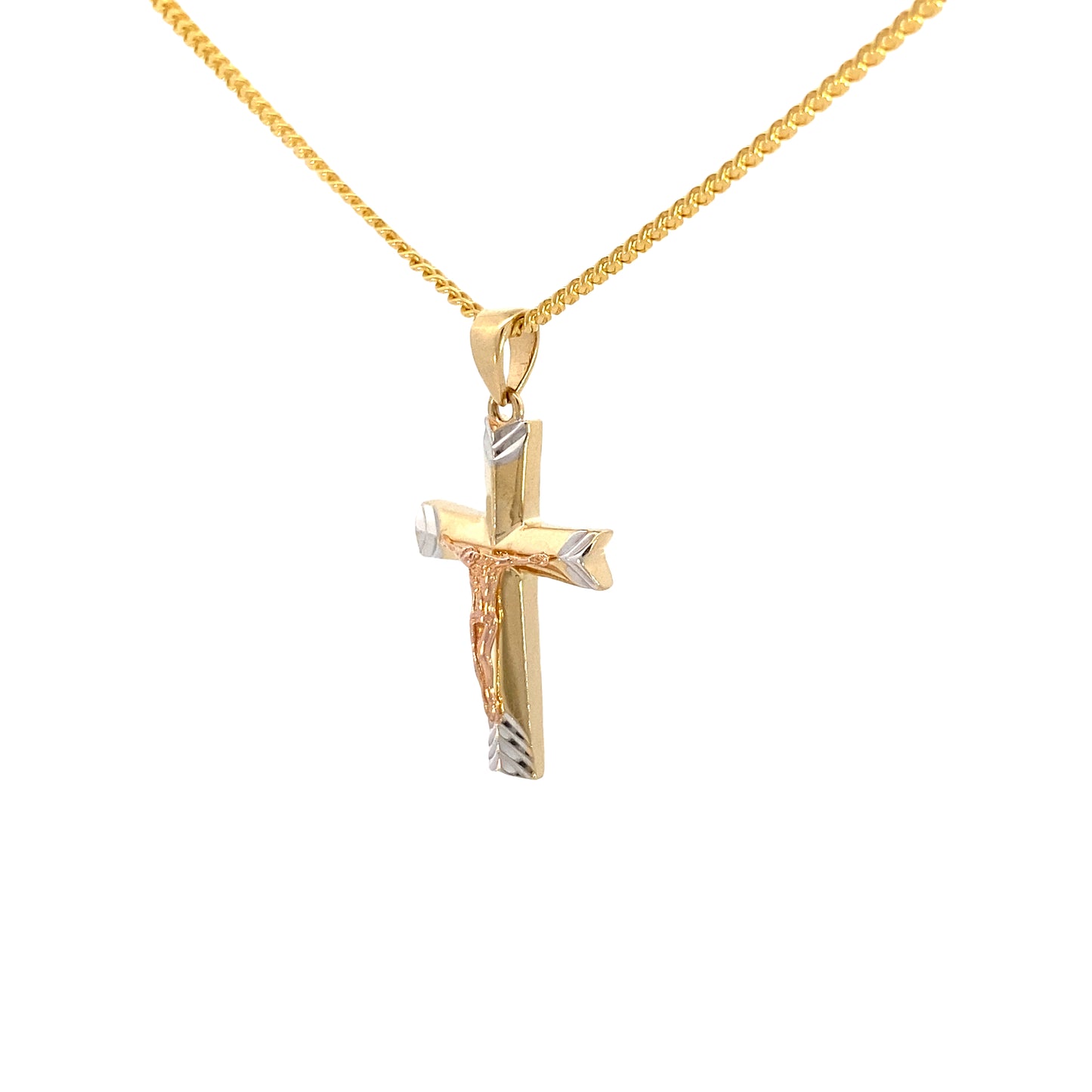 14K Gold Cross Pendant 3/c | Luby Gold Collection | Luby 