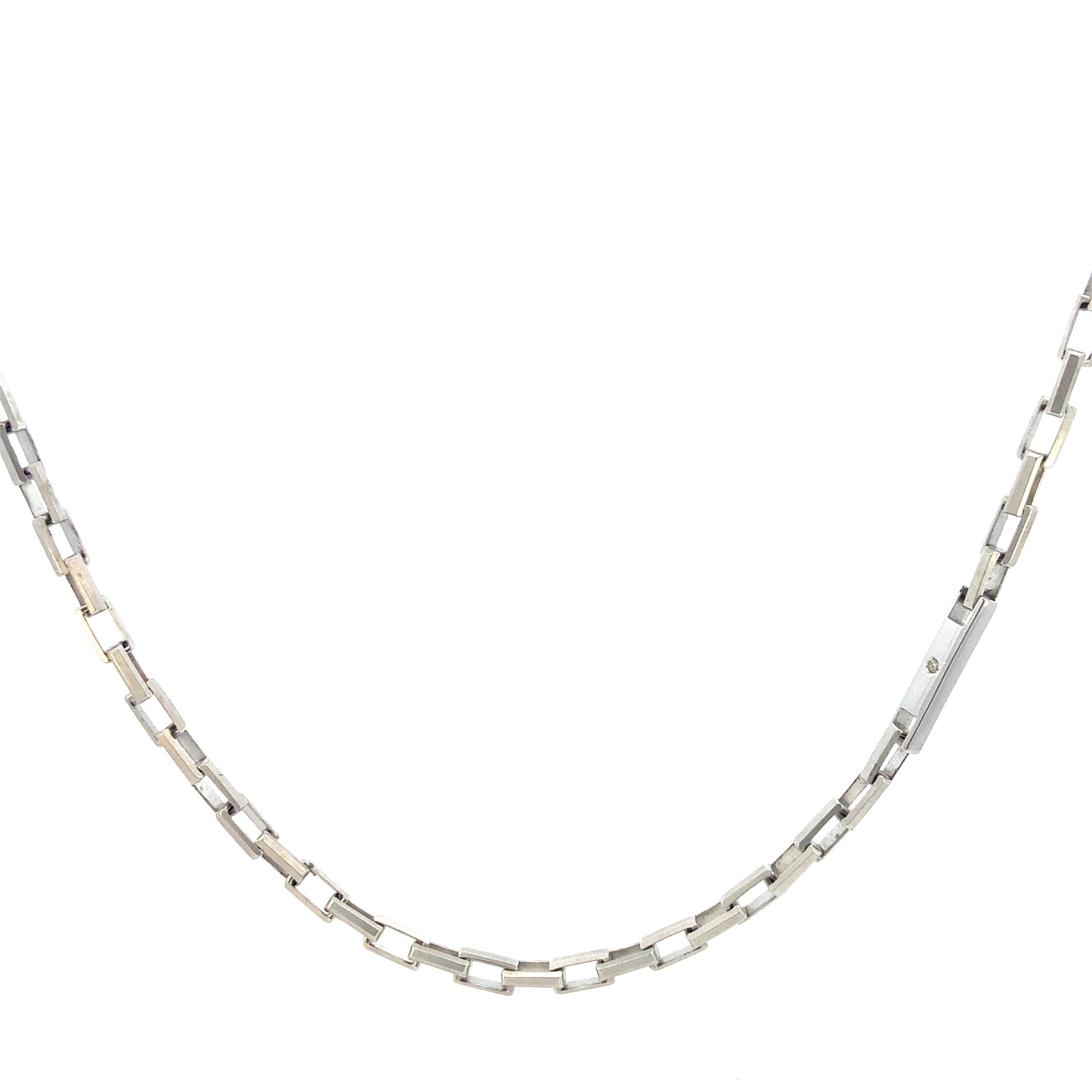 RHODIUM SILVER NECKLACE AND SILVER ELEMENT | BORSARI | Luby 