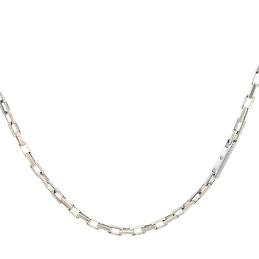 RHODIUM SILVER NECKLACE AND SILVER ELEMENT | BORSARI | Luby 